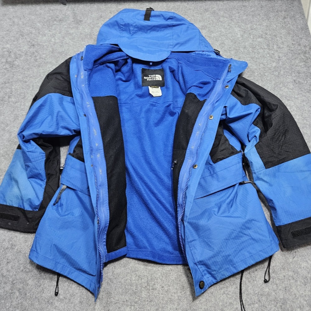 Men's Vintage 1995 The North Face Gore Tex Mountain Parka & Jacket Blue Large - Picture 4 of 15